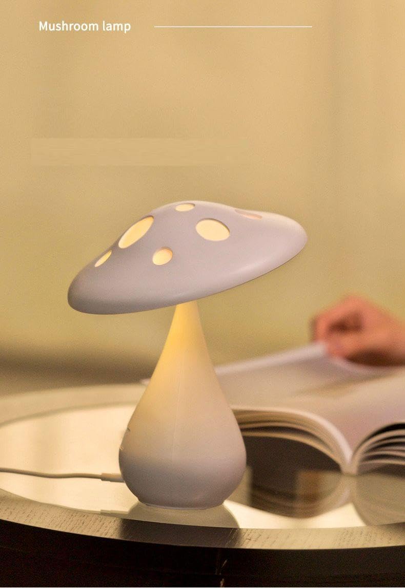 SUPERIORVZND Smart Mushroom Lamp - LED Night Light for Desk, Bedroom, Home Decor - Perfect Christmas & Birthday Gift for Kids, Adults - Creates Cozy Ambiance for Reading, Relaxing, and Decor