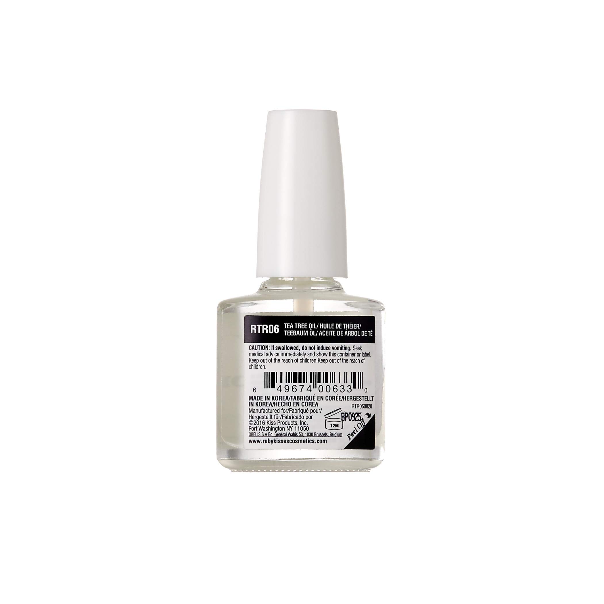 Ruby Kisses Nail Treatment with Tea Tree Oil - 1 Pack for Stronger, Healthier Nails - Perfect for At-Home Manicures & Nail Care Routines