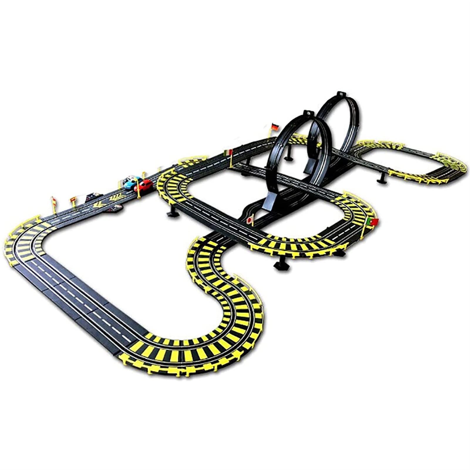 PWV Slot Car Racing Track Set - Electric Toy Race Track for Kids Ages 6+ | Christmas & Birthday Gift for Boys | STEM Learning & Family Game Night Fun