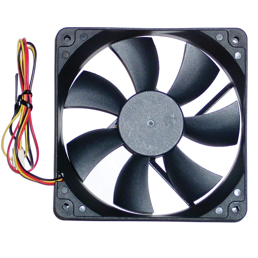 Bematik 120mm x 120mm x 25mm 12VDC Computer Case Fan - High Performance Cooling for PC, Gaming Rig & Server Chassis | Quiet Operation & Optimal Airflow