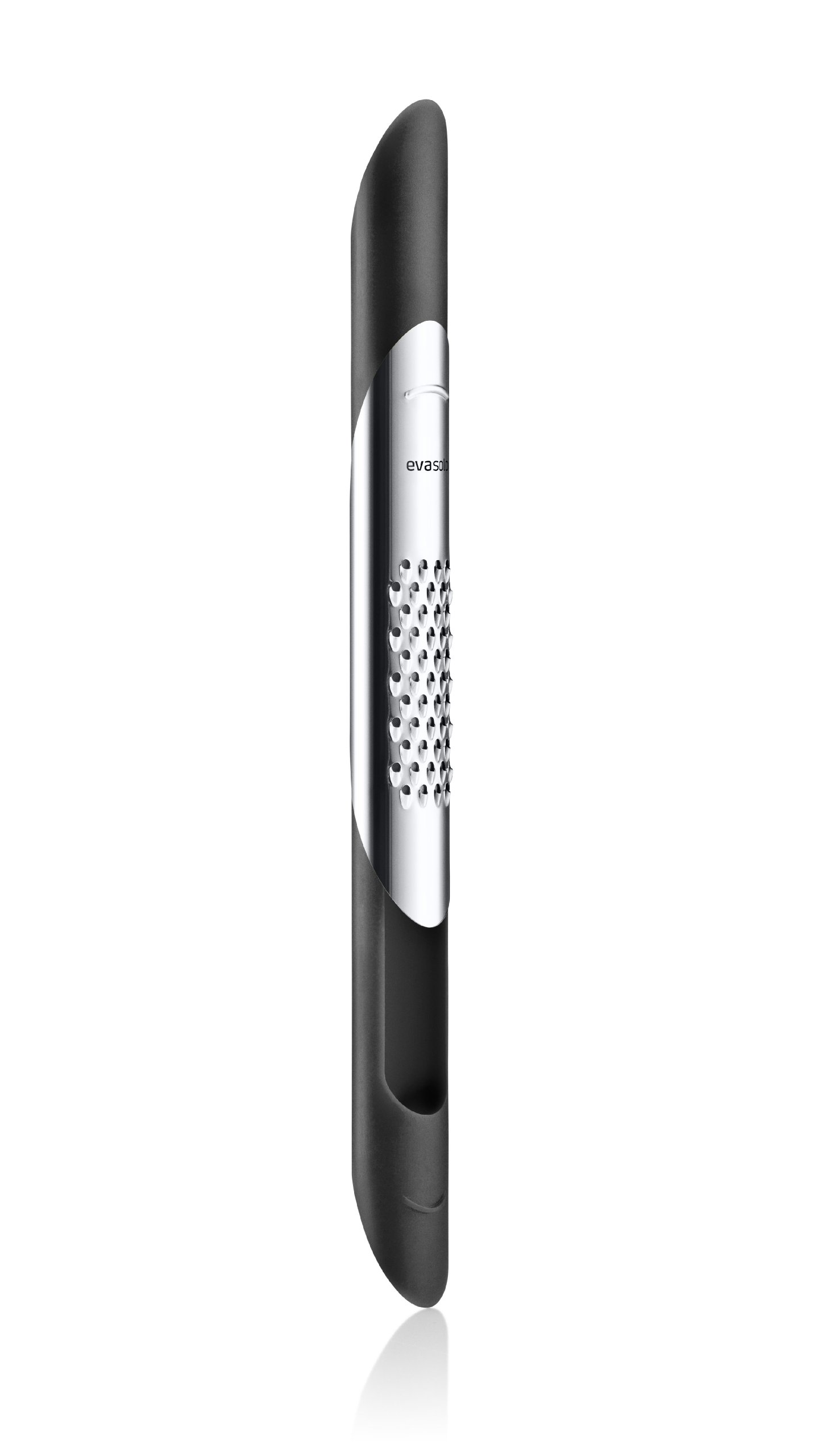 Premium Eva Solo Garlic Grater - Stainless Steel Garlic Press & Mincer with Ergonomic Handle - Perfect for Cooking, Baking & Meal Prep - Black