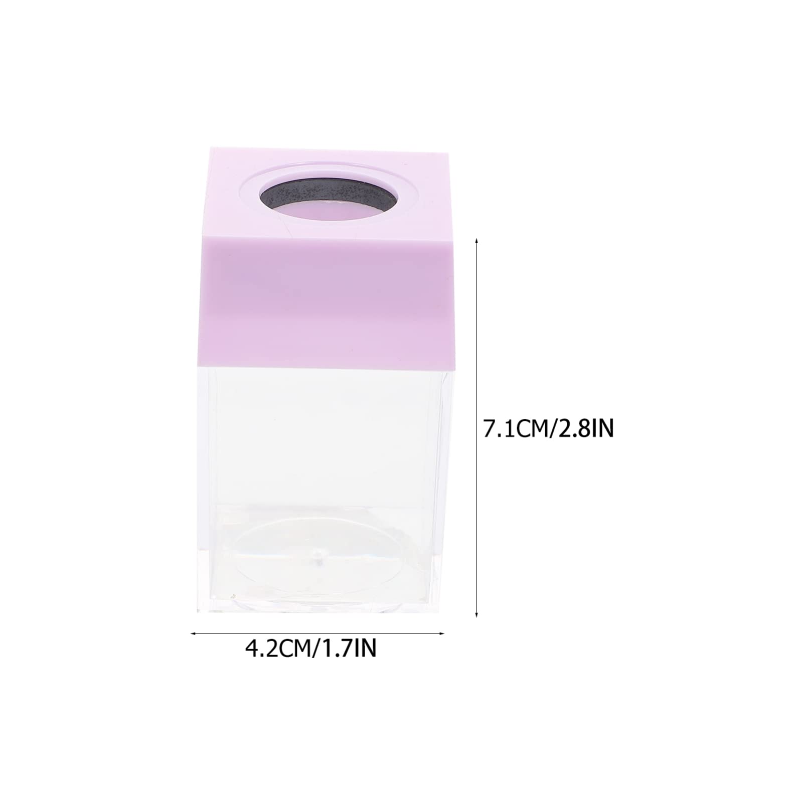 2Pcs Magnetic Paper Clip Holder & Dispenser - Purple Desk Organizer for Office Supplies | Perfect for Home, Office & School Use