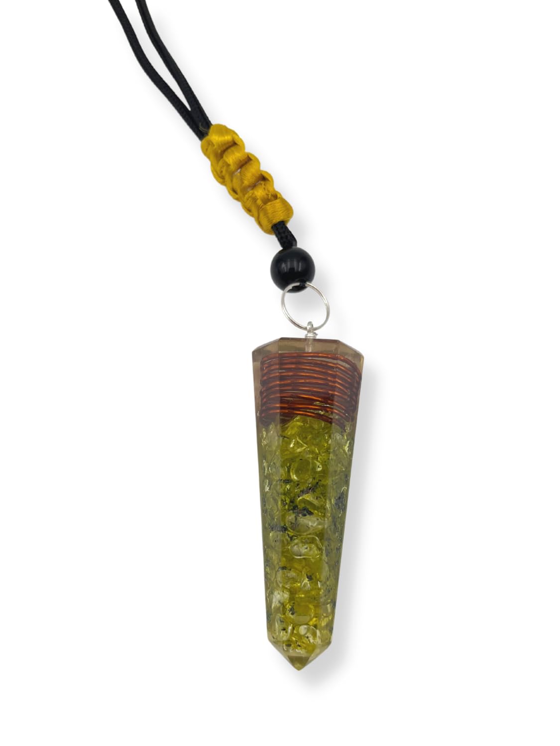 GEMSCITE Orgonite Crystal Pendant Necklace - Adjustable 20