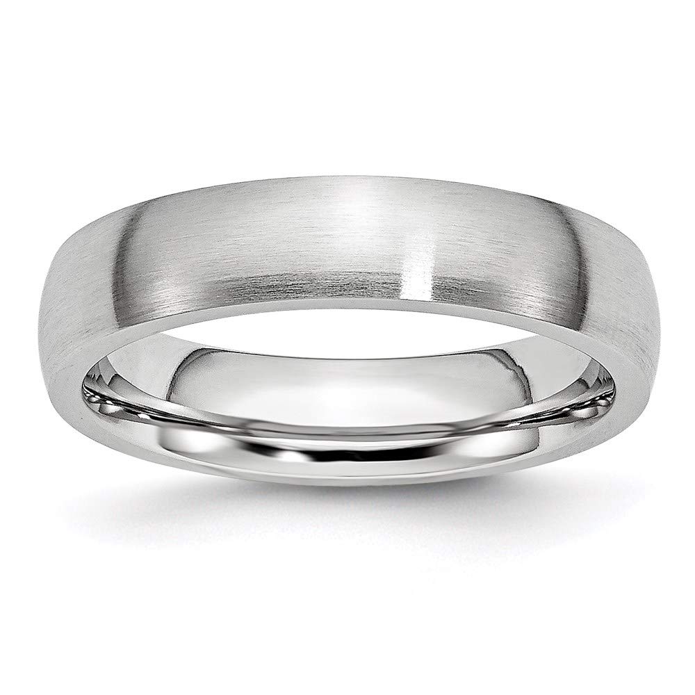 Cobalt Blue Satin Finish 5mm Wedding Band Ring for Men & Women - Perfect for Engagement, Anniversary, and Everyday Wear