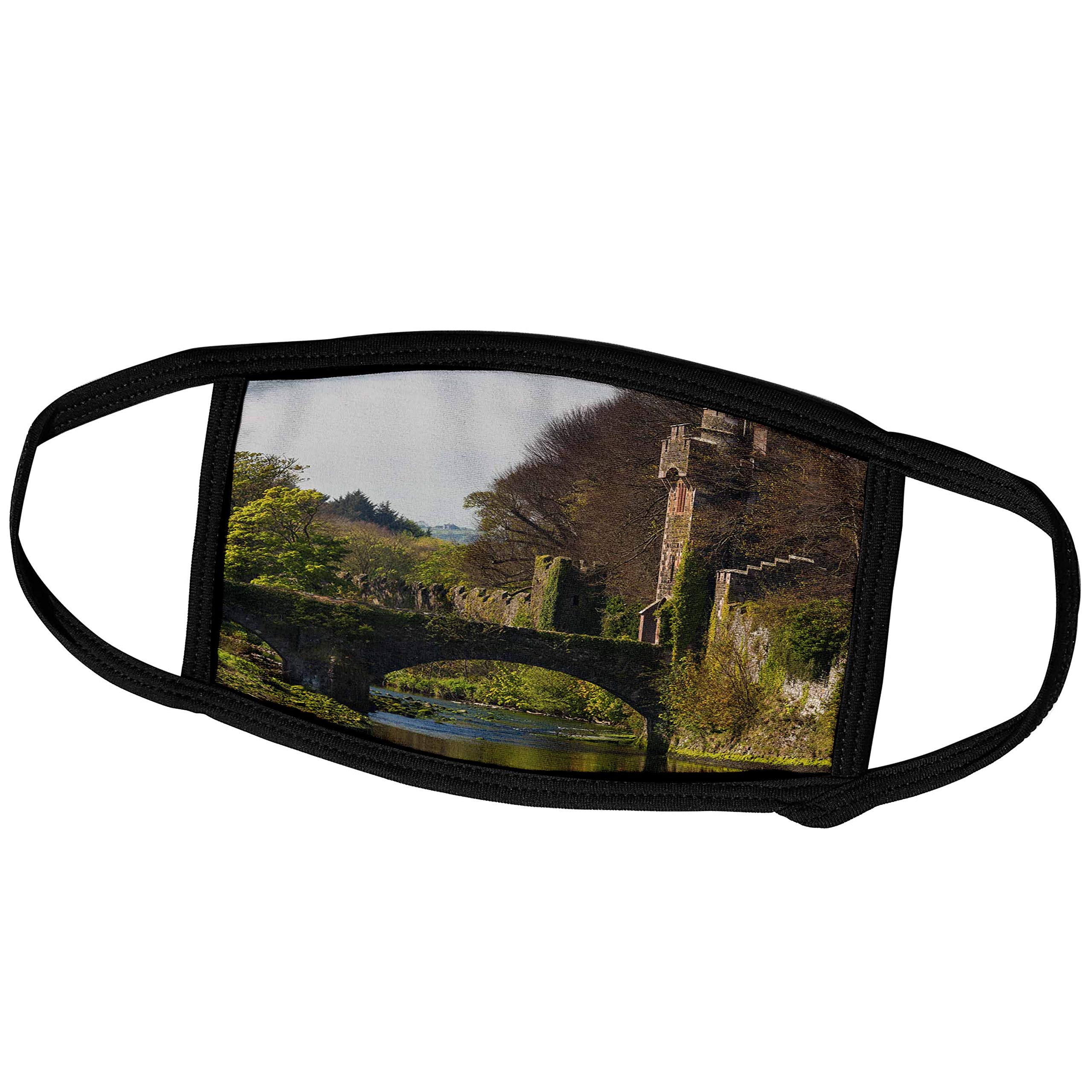 3D Rose Northern Ireland County Antrim Glenarm Entrance Face Masks - Reusable Cloth Face Coverings for Travel, Work & Daily Protection (Pack of 1) - Perfect for Outdoors, Commuting & Public Spaces