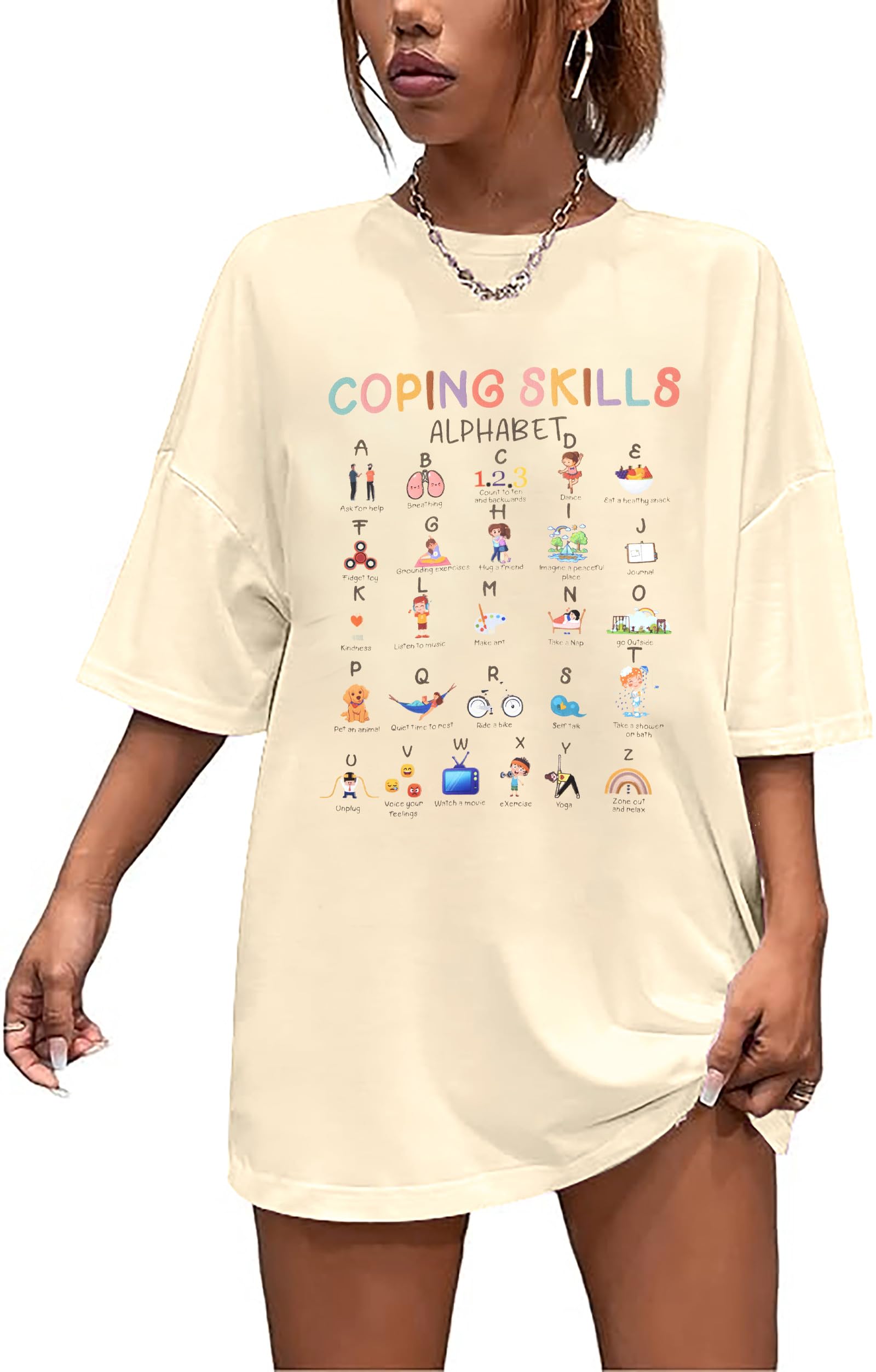 Teacher Shirts for Women - Mental Health Awareness & Social Worker Gifts for School & Therapy