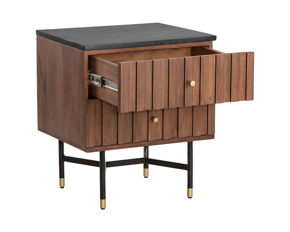 Modern Wooden Nightstand with Drawer - Bedside Table for Bedroom, Living Room, or Nursery - Perfect for Storage and Stylish Home Decor
