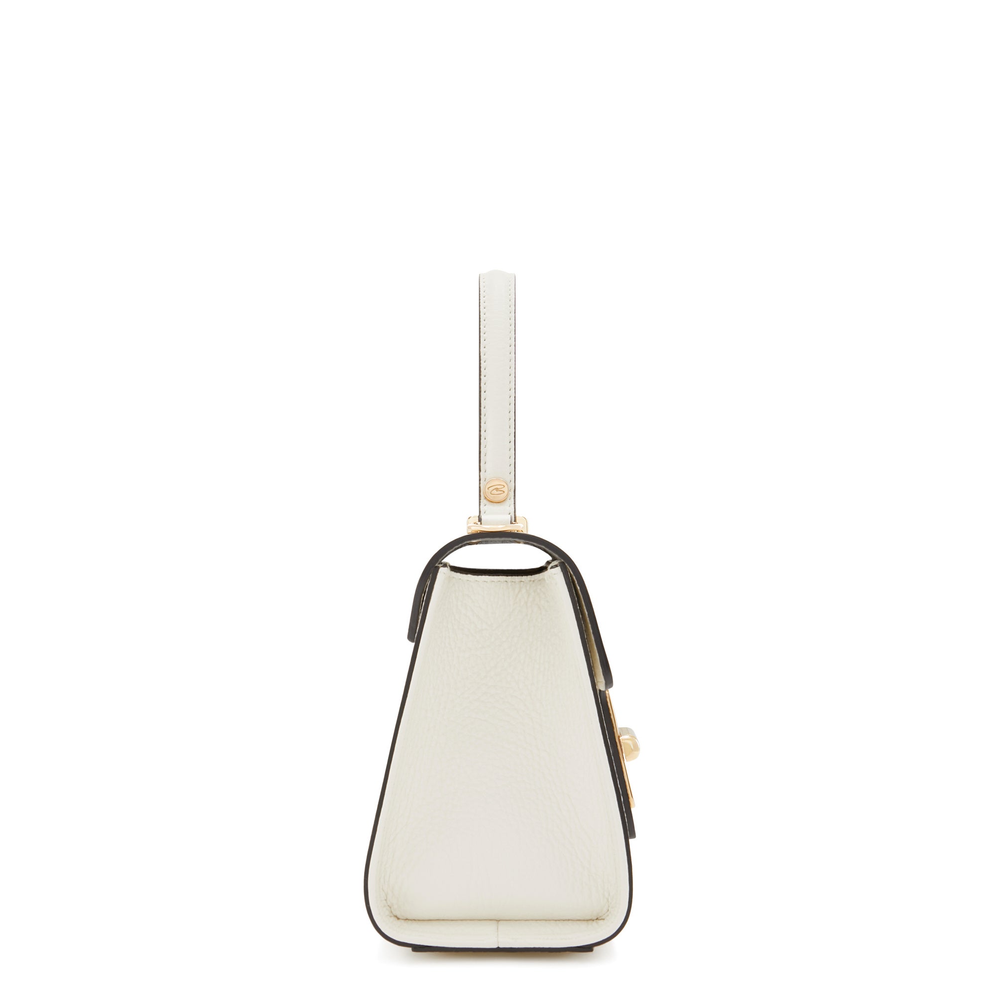 Femme Forte Simone Mini White Leather Handbag - Genuine Calfskin Leather Crossbody Purse for Women | Perfect for Work, Date Night & Travel Accessories