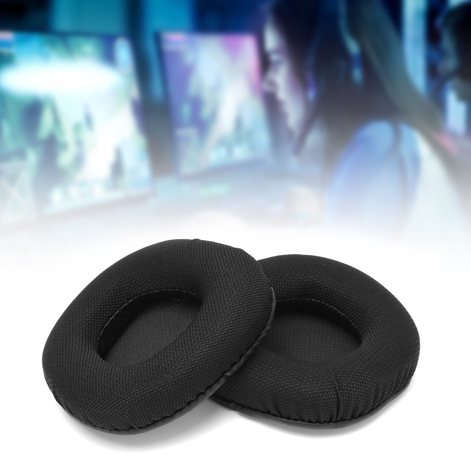 **Replacement Earpad Cushion for Corsair Void Pro Headset - Lightweight PU & Sponge Padding, Noise Isolation (Black) - Perfect for Gaming, Music & Office Use**