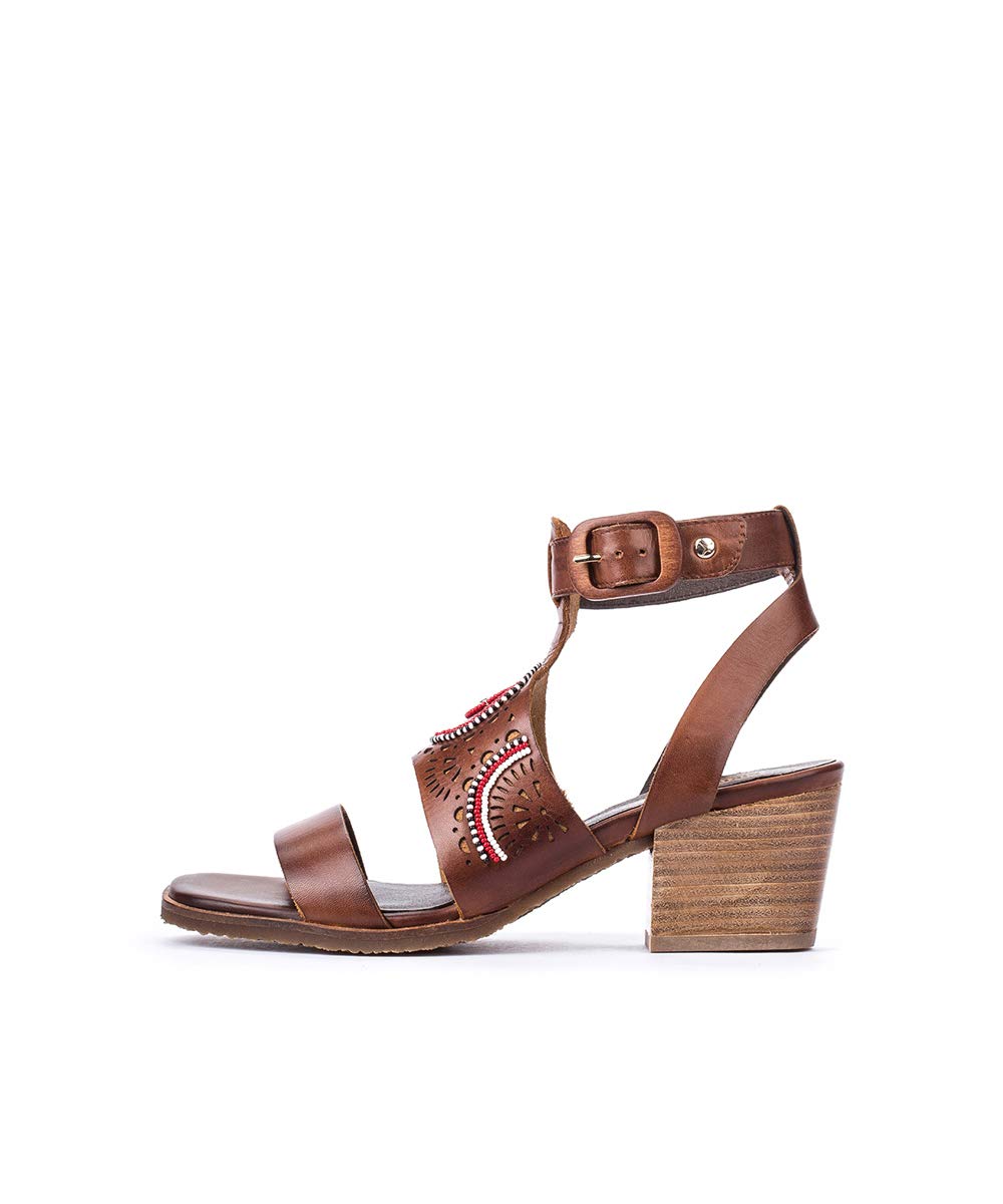 PIKOLINOS Women's Leather Kenia Heeled Sandals - Comfortable & Stylish for Summer, Parties & Weddings