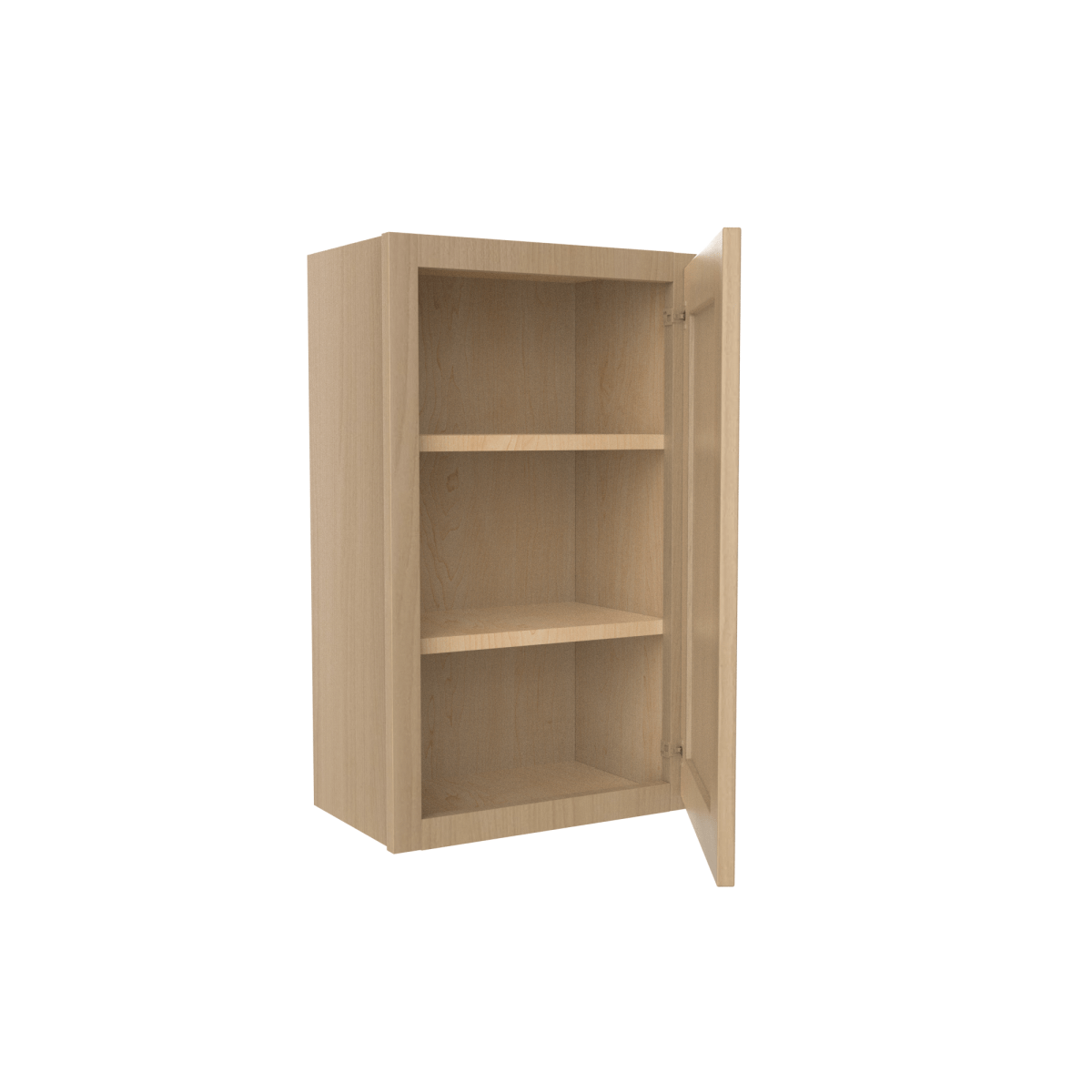 30 Inch High Single Door Wall Cabinet - Luxor Harvest RTA, 18W x 30H x 12D - Perfect for Kitchen, Bathroom, or Garage Storage Organization