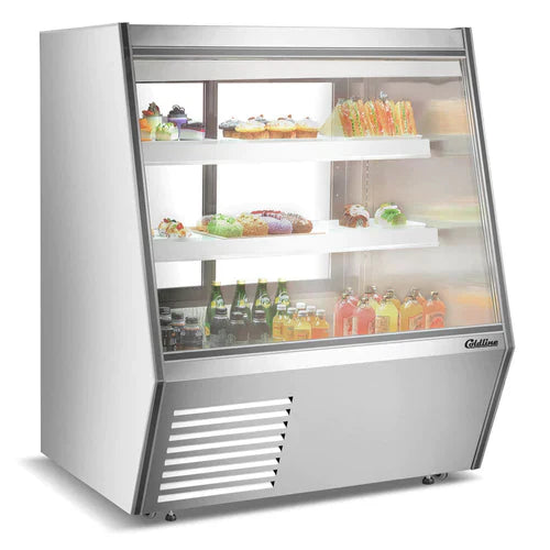 Commercial Refrigerated Slanted Glass Deli Case - 48