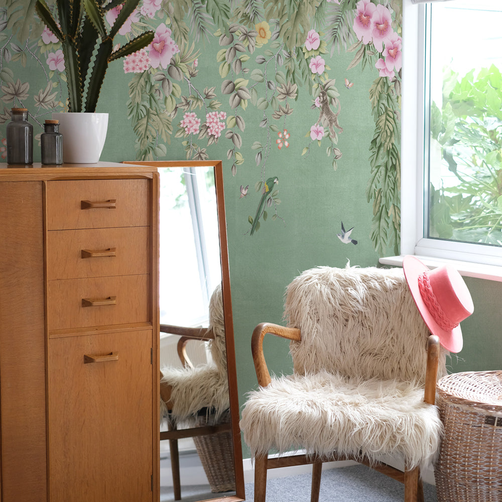 Self-Adhesive Canopy Wall Mural - Easy Peel & Stick Wallpaper for Bedroom, Nursery & Living Room Decor