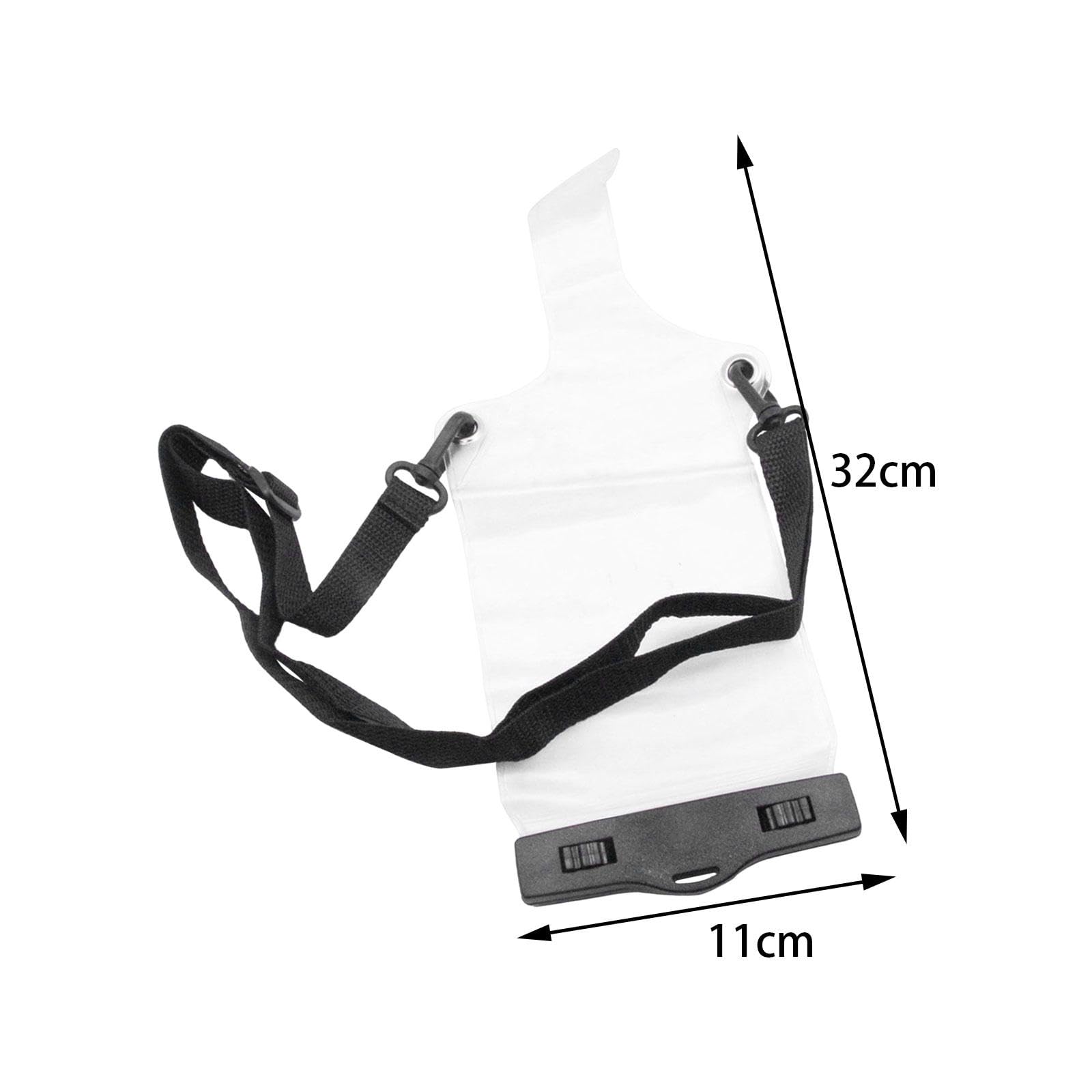 Vaveren Waterproof Two Way Radio Protective Case - Dustproof PVC Transparent Cover with Adjustable Strap - Ideal for Outdoor, Hiking, Construction & Emergency Communication