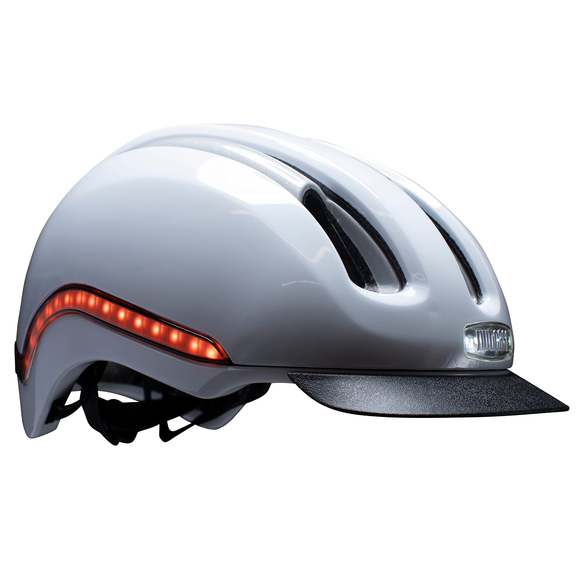 Nutcase VIO Bike Helmet with LED Lights & MIPS Protection - Adult Cycling Helmet for Road Biking, Commuting & Urban Safety - S/M (55-59cm) - Ideal for Night Rides & City Cycling