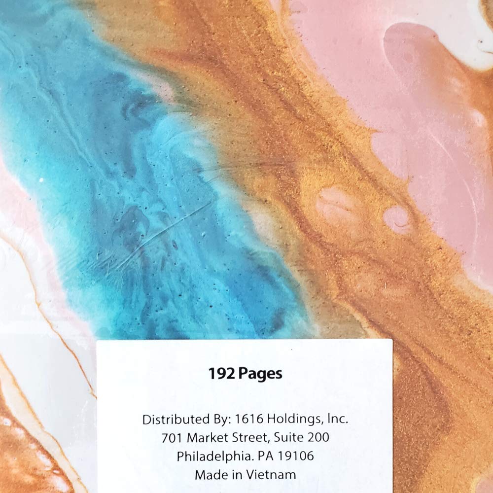 Premium Marbled Hardcover Sketchbook - 8 x 11 Inch Artist Sketch Book with 192 Pages | Perfect for Drawing, Watercolor & Mixed Media Art | Ideal Gift for Artists & Students