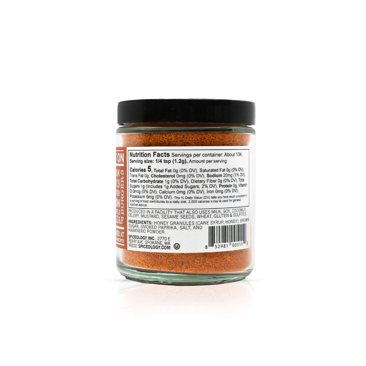 Smoky Honey Habanero Seasoning Rub - Sweet & Spicy BBQ Dry Rub for Grilling, Smoking & Roasting - Perfect for Chicken, Ribs, Pork & Steak