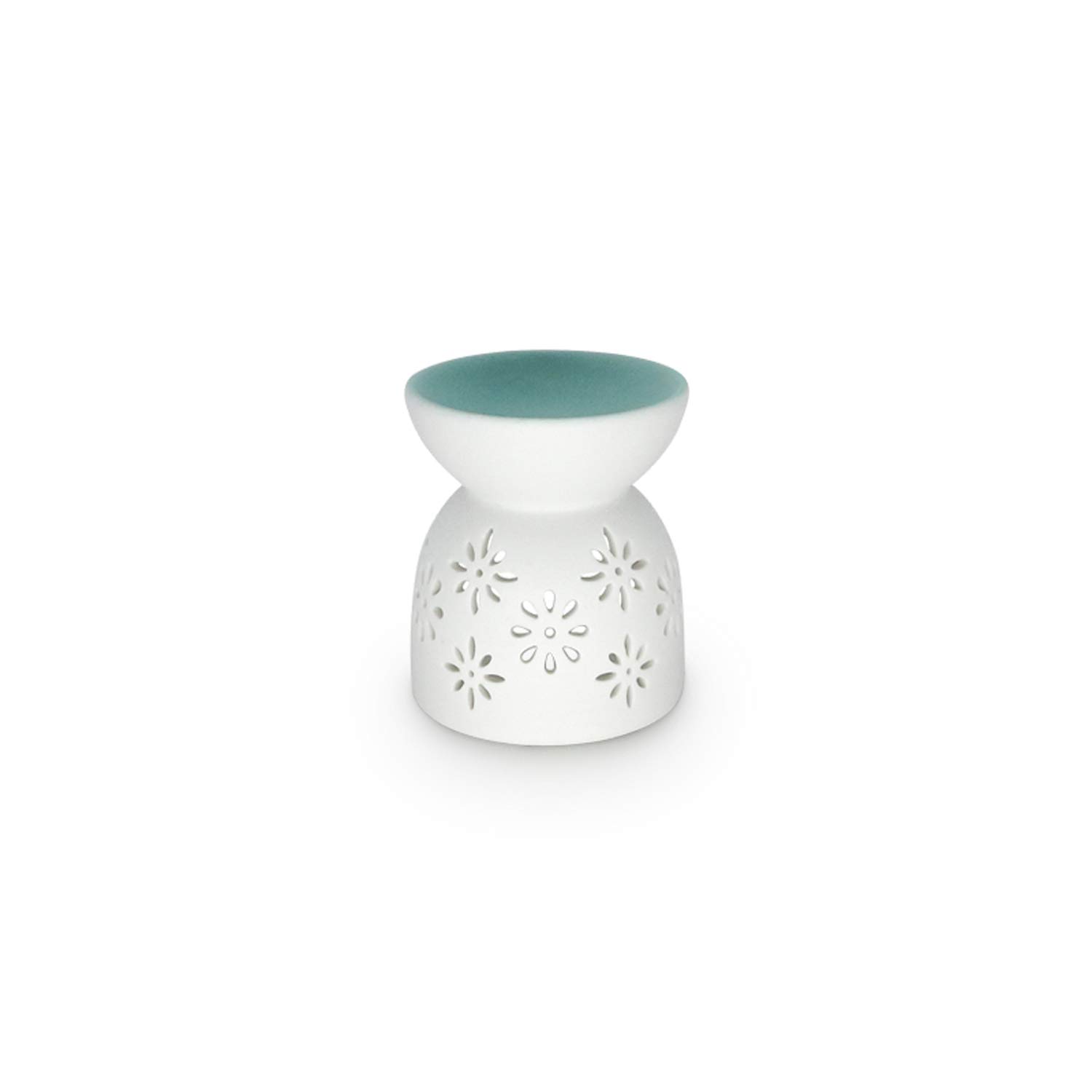 SOOMILE Ceramic Tea Light Candle Holder - Aromatherapy Essential Oil Diffuser for Relaxation, Home Decor, Spa, Yoga & Meditation - Multicolor (Green) - Perfect for Living Room, Bedroom, Balcony & Gift Giving