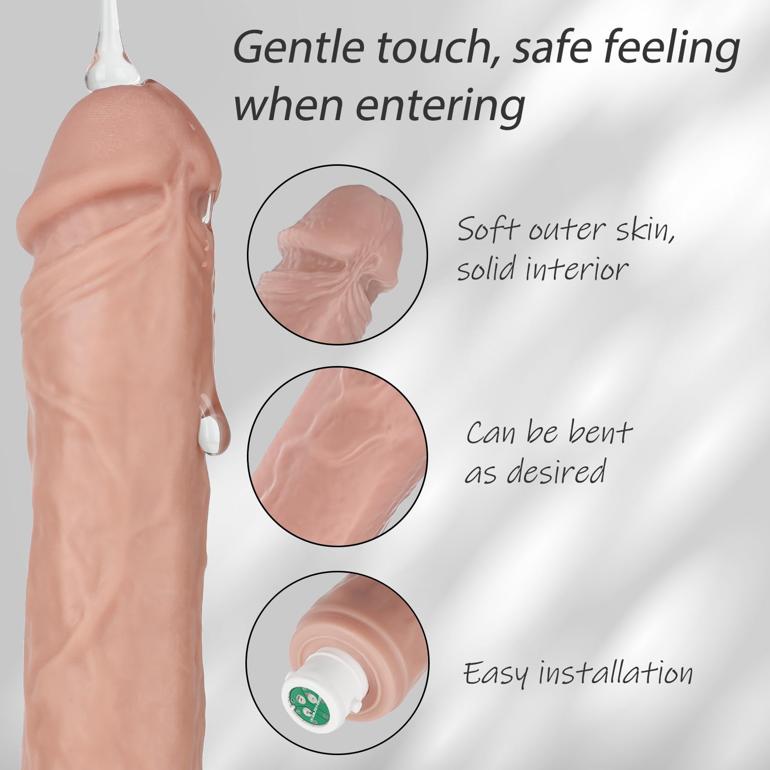 Realistic Thrusting Dildo Sex Machine for Women - 10 Powerful Vibration & Thrusting Modes, G-Spot & Clitoral Stimulation, Remote Control Silicone Sex Toy with Strong Suction Cup for Hands-Free Play - Perfect for Solo Play, Couples & BDSM Scenes