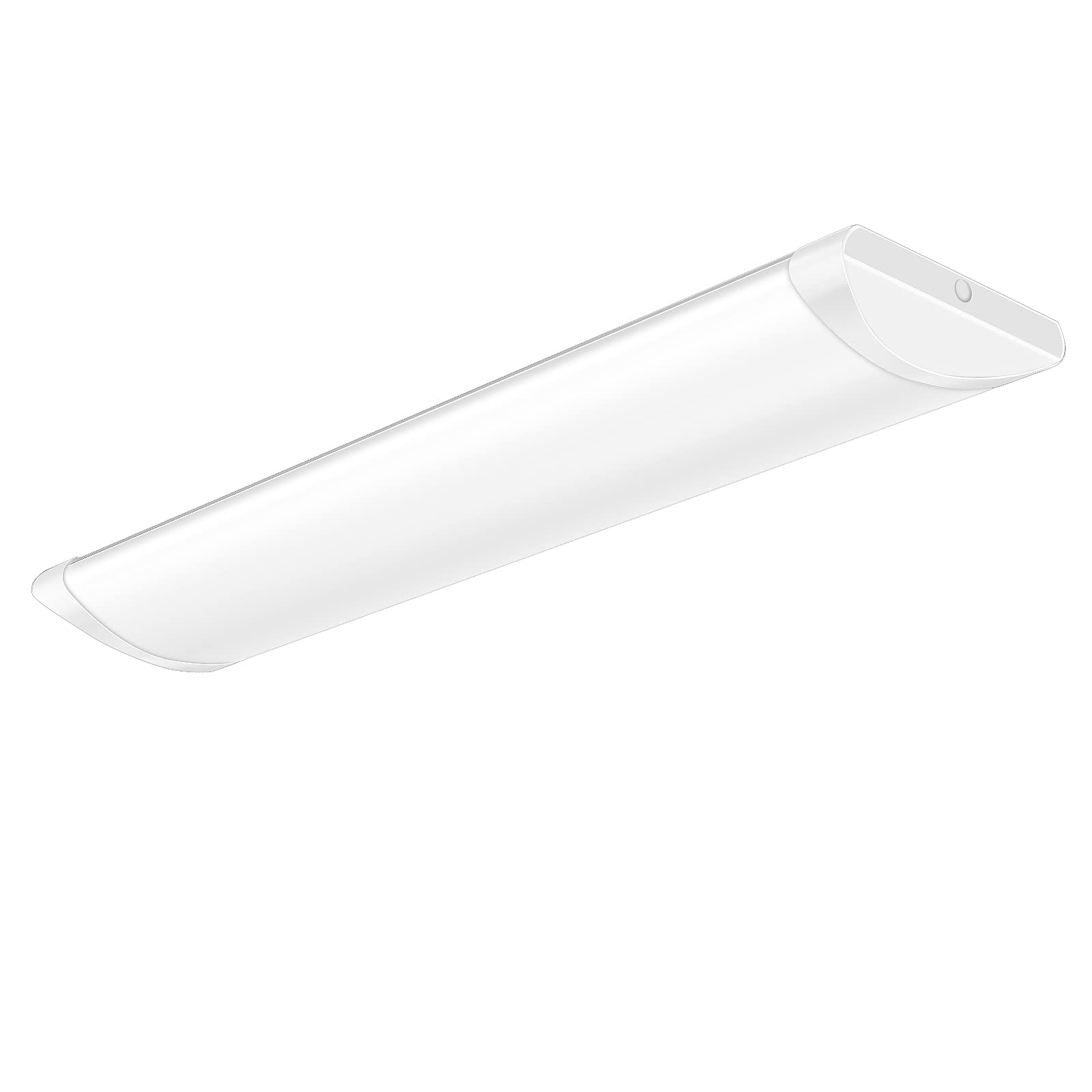ANTLUX 4FT LED Wraparound Flush Mount Ceiling Light, 50W 5500LM Dimmable with 3 Color Temperatures, 48 Inch Energy Efficient LED Fixture for Kitchen, Laundry Room, Office, Garage and Basement Lighting - White