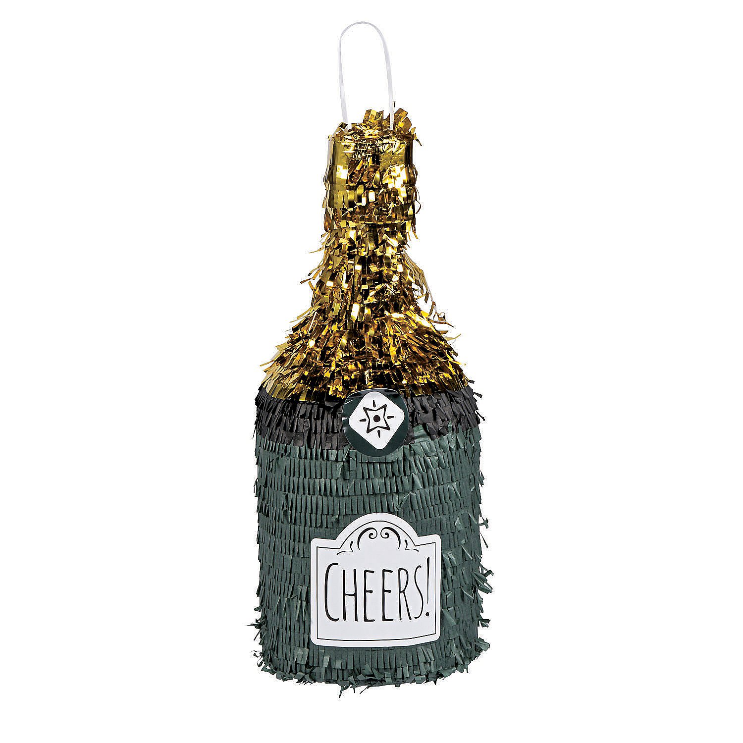 Champagne Bottle Shaped Piñata - Fun Party Supplies for New Year's Eve, Weddings & Bachelorette Parties | Perfect for Birthday Celebrations & Festive Events