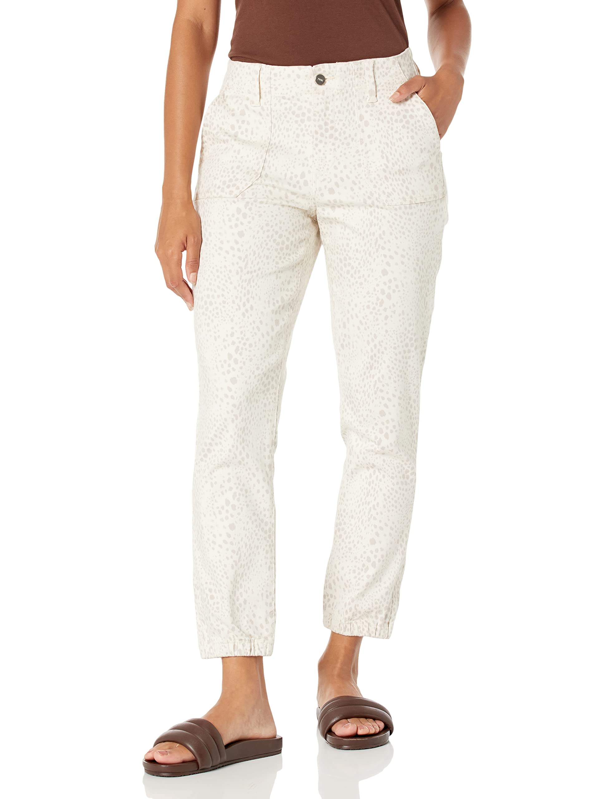 PAIGE Women's Mayslie High-Waisted Joggers - Soft Lounge Pants for Yoga, Running & Casual Wear