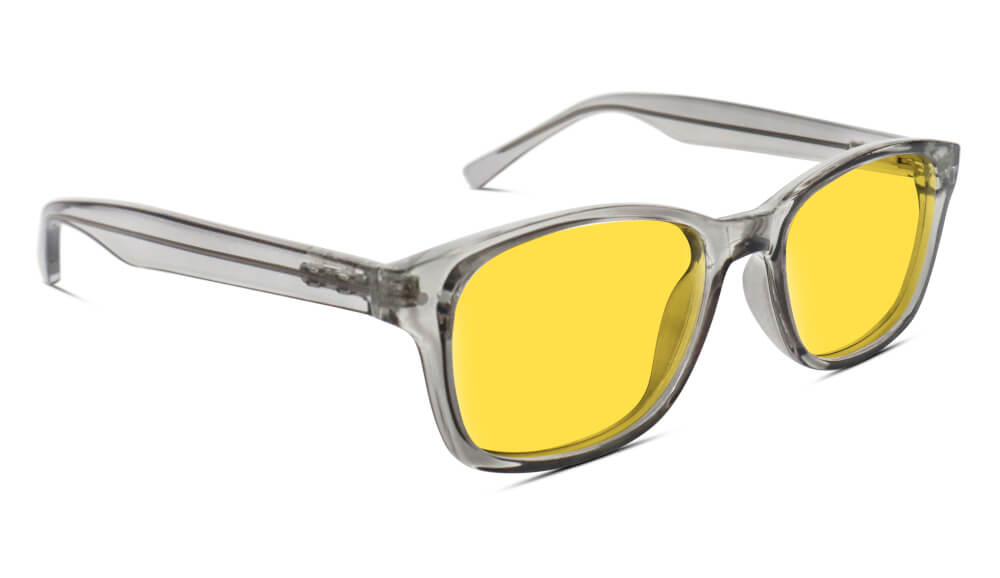 DayMax Lucent Glasses - Pearl Grey Prescription Eyewear for Men & Women | Blue Light Blocking, Anti-Reflective Lenses for Computer Work, Reading & Night Driving