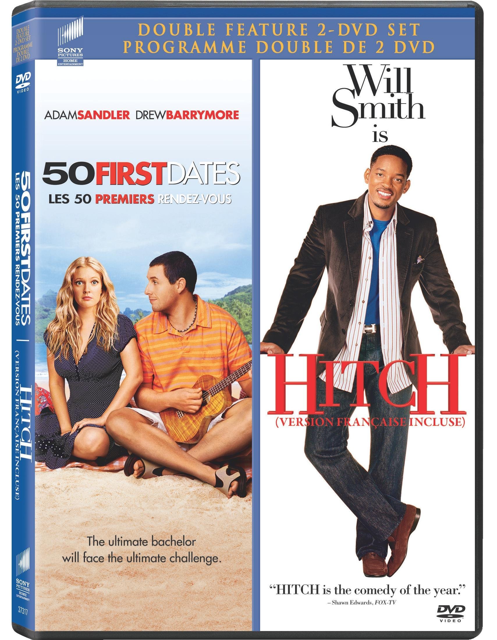 50 First Dates & Hitch Double Feature DVD - Romantic Comedy Movies for Date Night & Movie Marathon