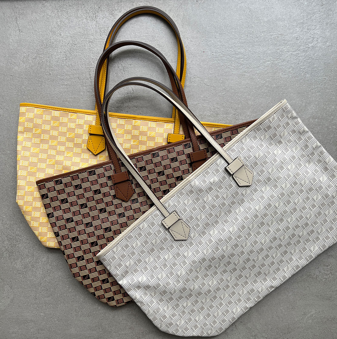 Saint Tropez Zip Tote GM Handbag in Champagne - Luxury Designer Tote Bag for Women, Perfect for Work, Travel & Everyday Use