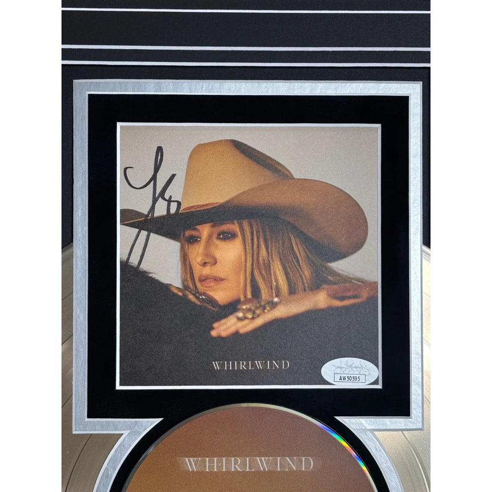 Lainey Wilson Autographed Whirlwind CD Album - Gold Record Framed with JSA COA - Signed Country Music Memorabilia - Perfect for Home Decor, Fan Collections & Gift Giving