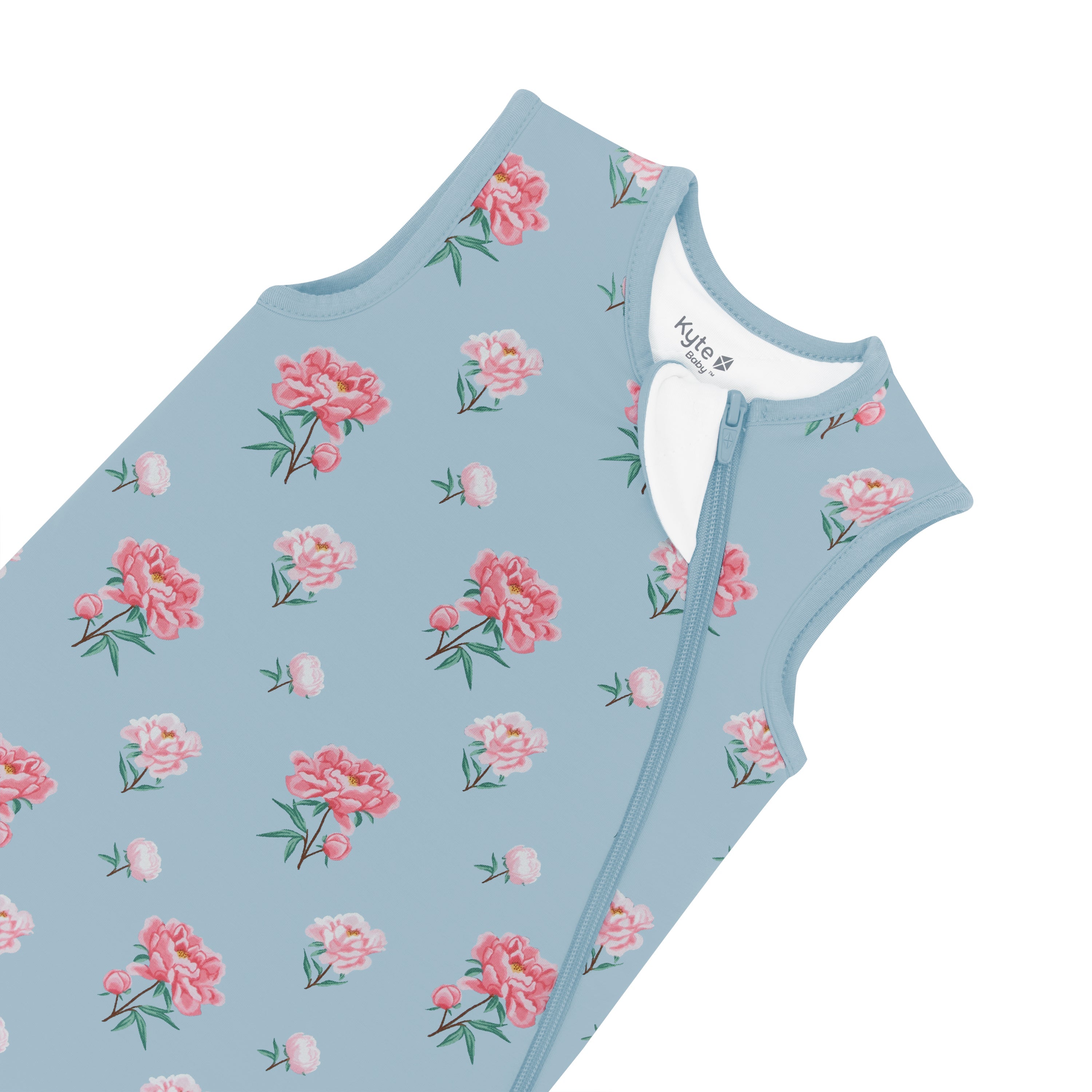 1.0 TOG Bamboo Baby Sleep Sack & Walker Bag - Soft & Breathable for Newborns to Toddlers - Perfect for Nursery, Daycare & Travel - Peony Print