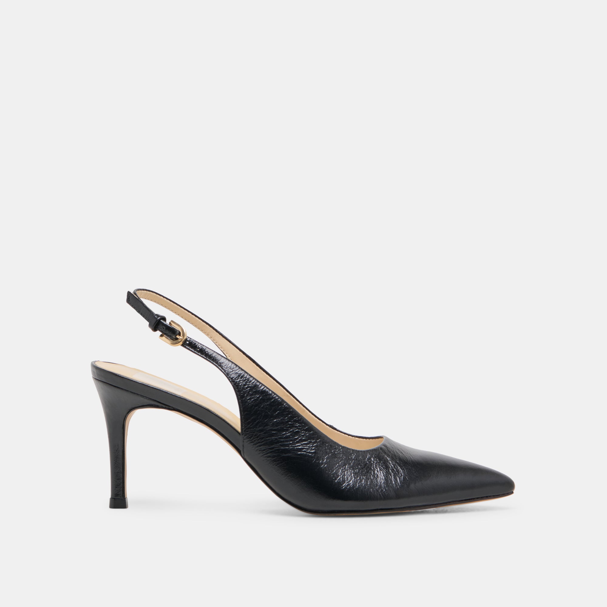 ELASI Women's Black Leather High Heels - Comfortable & Stylish Dress Shoes for Work, Party & Evening Events
