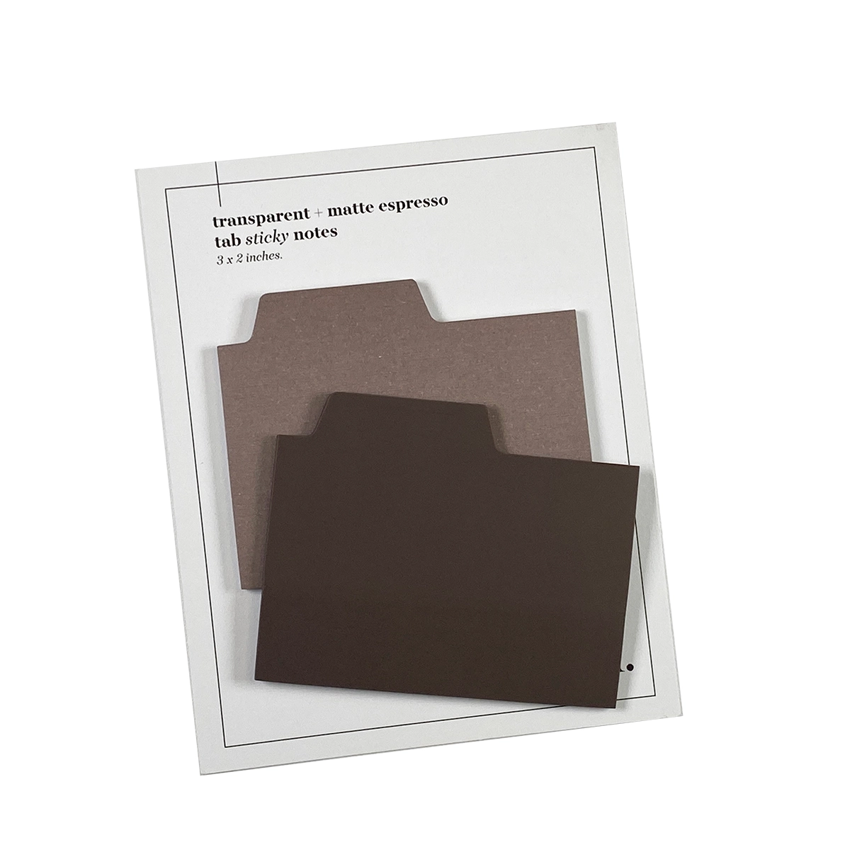 Premium Blank Tab Sticky Note Set - 100-Page Espresso Brown Index Tabs for Office, School & Home Organization - Perfect for Notebooks, Planners & Files