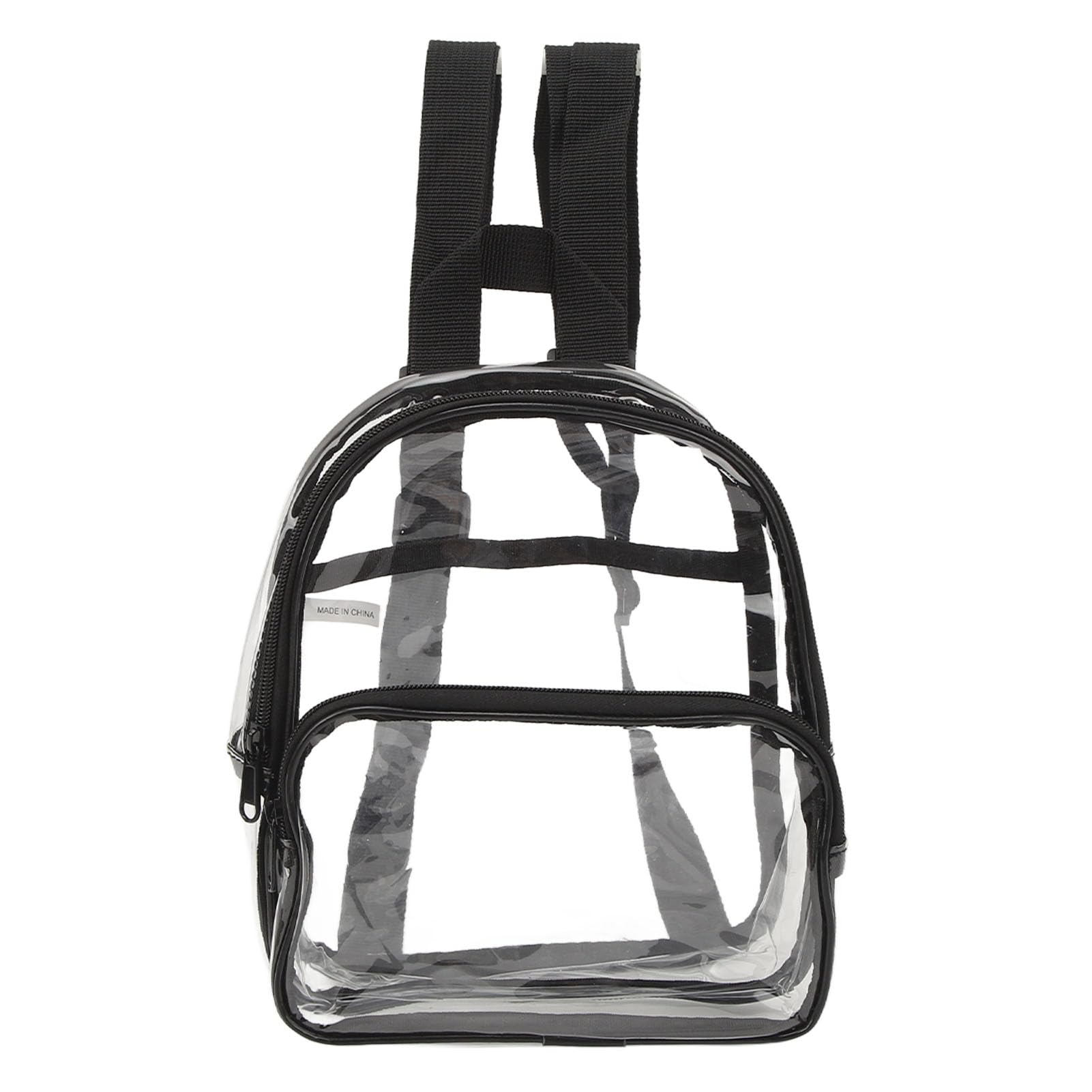 Stadium Approved Clear Mini Backpack - Heavy Duty PVC Transparent Small Backpack for Summer, Waterproof & Durable - Perfect for Concerts, Festivals, Travel & Security Checkpoints