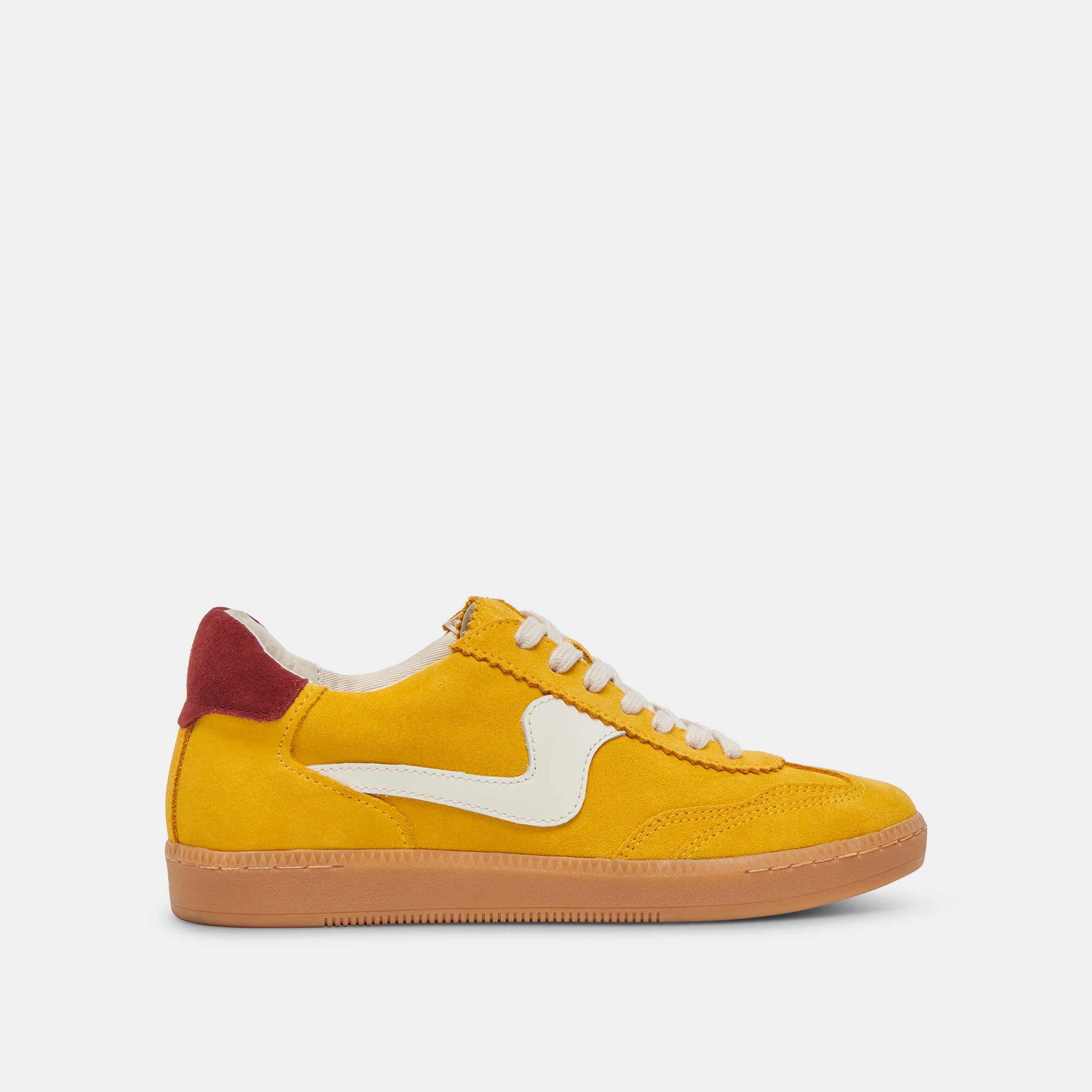 Mustard Suede Sneakers for Men & Women - Stylish Casual Shoes for Walking, Running & Everyday Wear