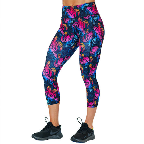 Shell Yeah Leggings - High Waisted Yoga Pants for Women, Soft & Stretchy Workout Leggings - Perfect for Yoga, Gym, Running & Casual Wear