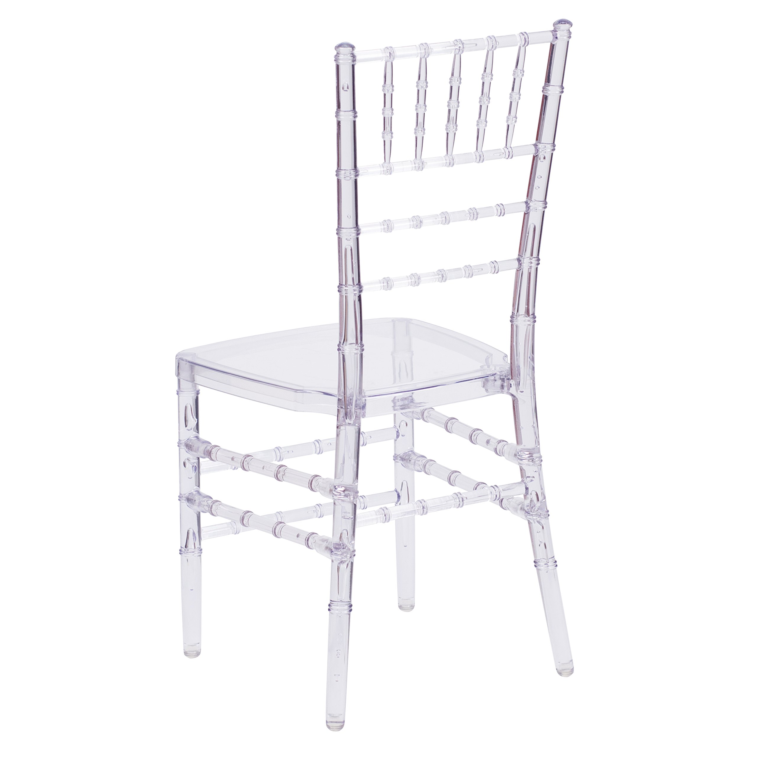Crystal Clear Ice Stacking Chiavari Chairs - Elegant Event & Party Rental for Weddings, Banquets, and Special Occasions