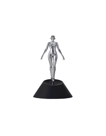 Hajime Sorayama Sexy Robot Silver Collectible Figure - Futuristic Art Decor for Home & Office Display