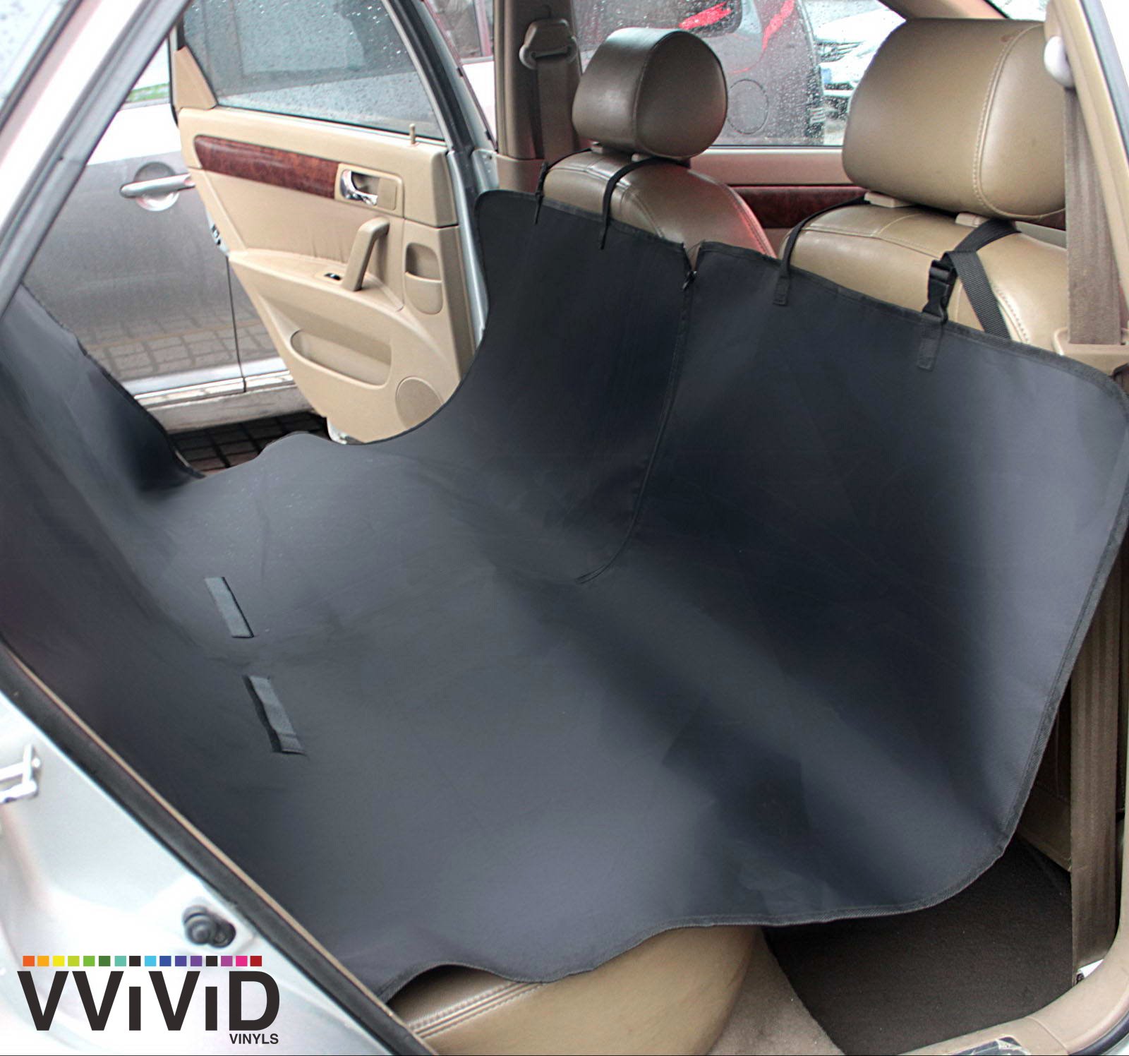 VViViD REV Waterproof Dog Car Seat Cover - Durable Pet Back Seat Protector for Hair, Dirt & Mud - Perfect for SUVs, Trucks & Travel with Pets