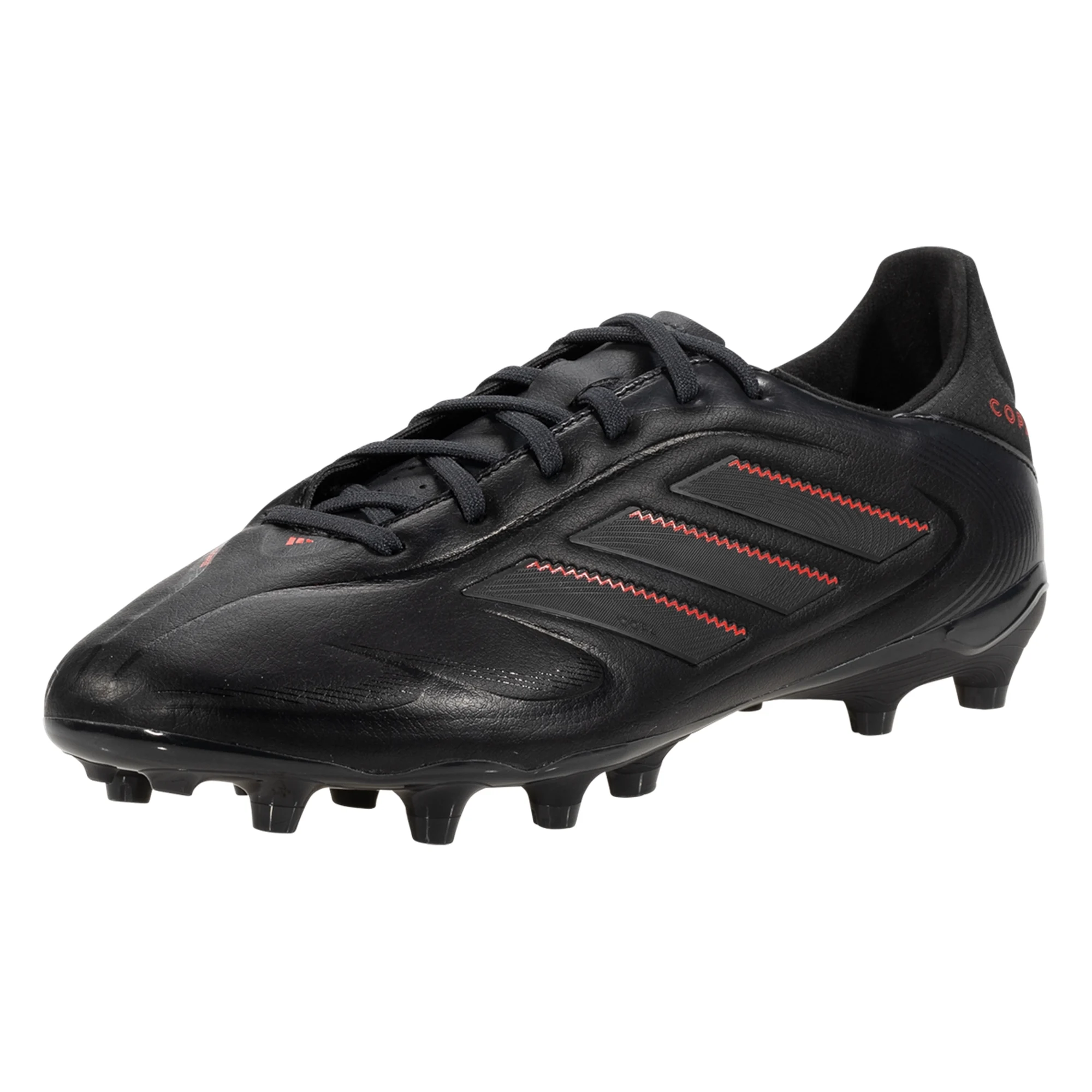 Adidas Copa Pure III League FG/MG Soccer Cleats for Men - Black/Carbon/Red - Firm Ground & Multi-Ground Football Boots - Perfect for Competitive Matches and Training Sessions
