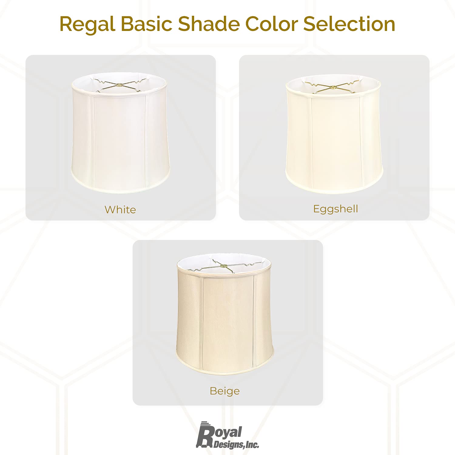 Royal Designs Drum Lamp Shade Set of 2 - 15