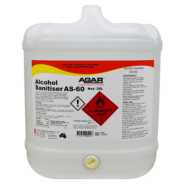 Agar Alcohol Sanitiser AS 60 | 70% Ethanol Hand Sanitizer & All Surface Disinfectant Spray | Kills 99.9% Germs | for Home, Office, Travel & Public Spaces