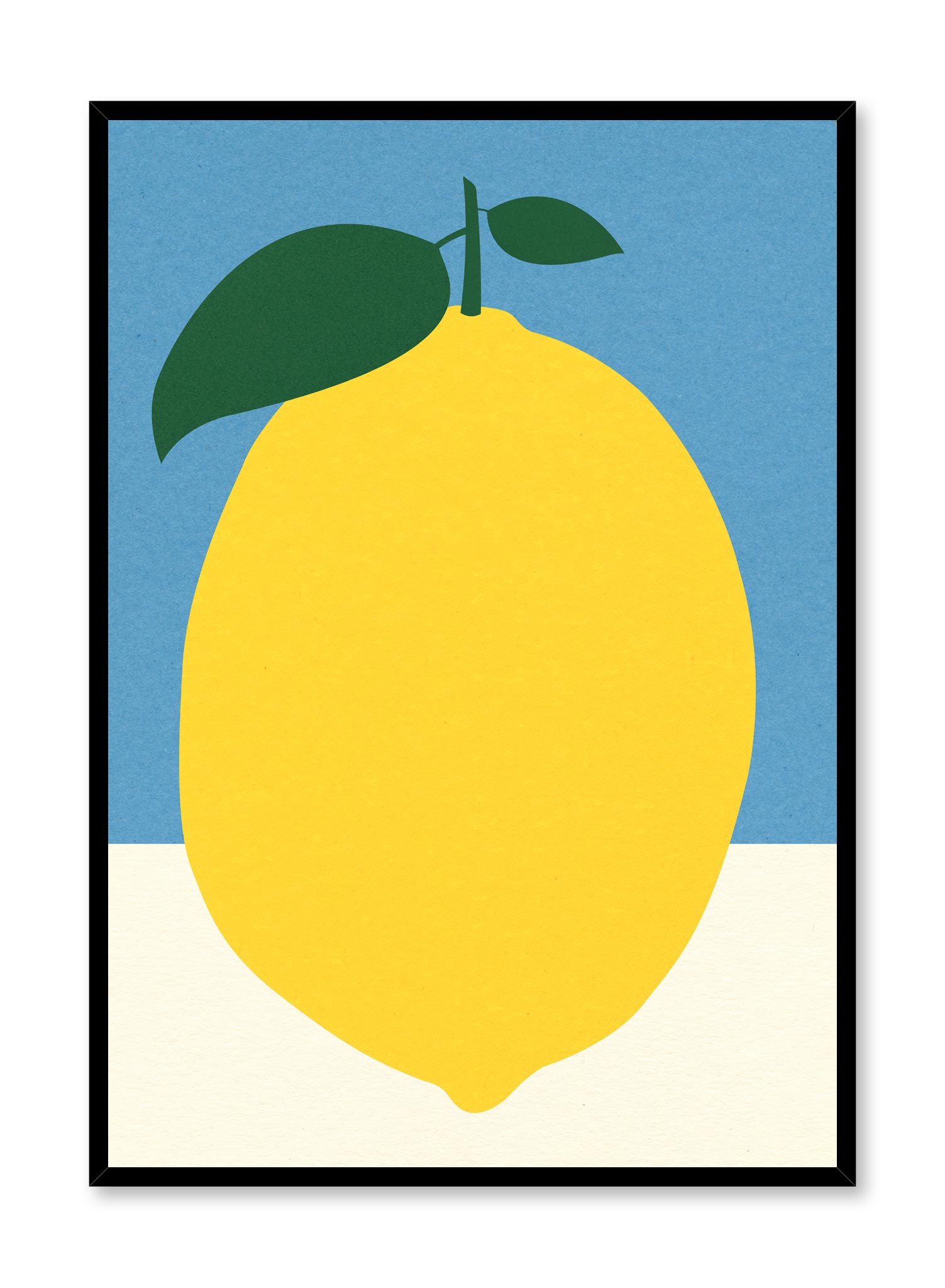 Lemon Poster - Vibrant Citrus Wall Art for Home & Office Decor - Perfect for Kitchen, Living Room, and Workspace