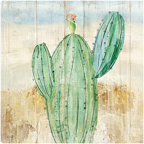 Cactus on Wood I