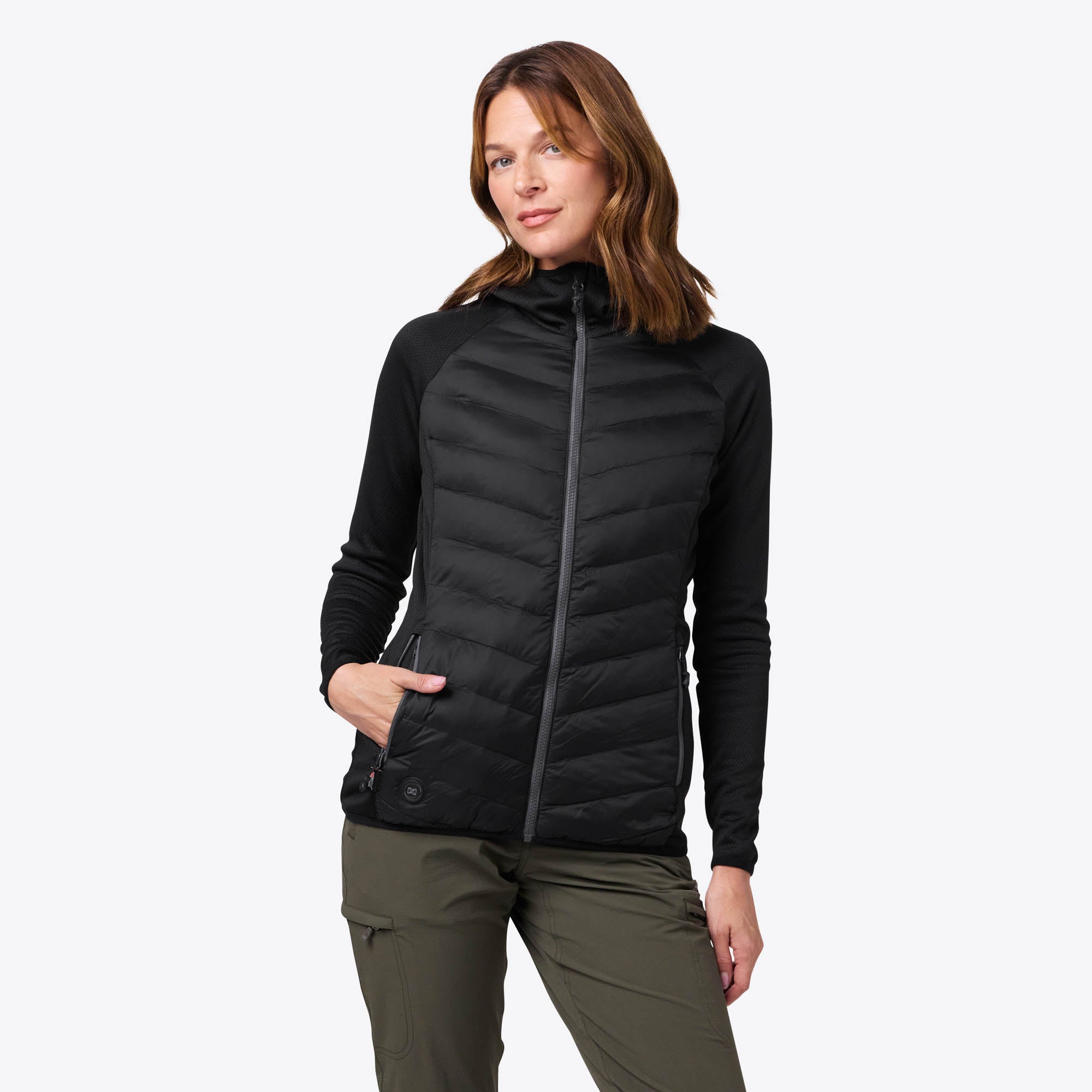Ventani Hybrid Heated Jacket for Women - Battery-Powered Winter Coat with Adjustable Temperature | Perfect for Outdoor Activities, Skiing, Hiking & Cold Weather Commutes