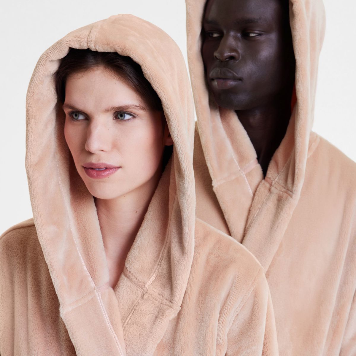 Sheridan Elemental Hooded Plush Robe - Soft Cozy Fleece Bathrobe for Women, Perfect for Spa Days, Lounging & Relaxation at Home