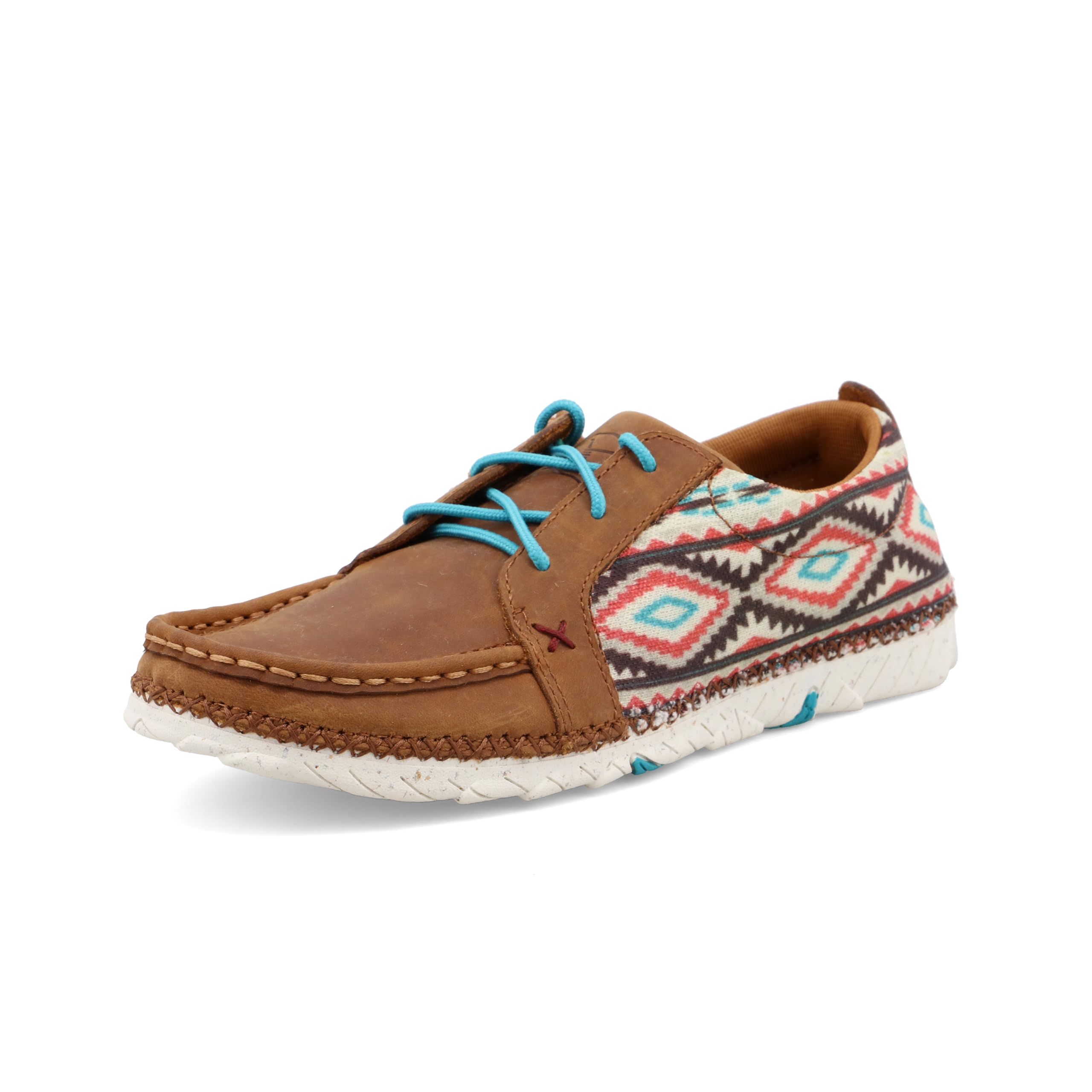 Twisted X Women's Zero-X Moc Toe Comfortable Slip-On Shoes - Multi & Brown Size 11 M - Perfect for Casual Wear, Outdoor Activities & Work