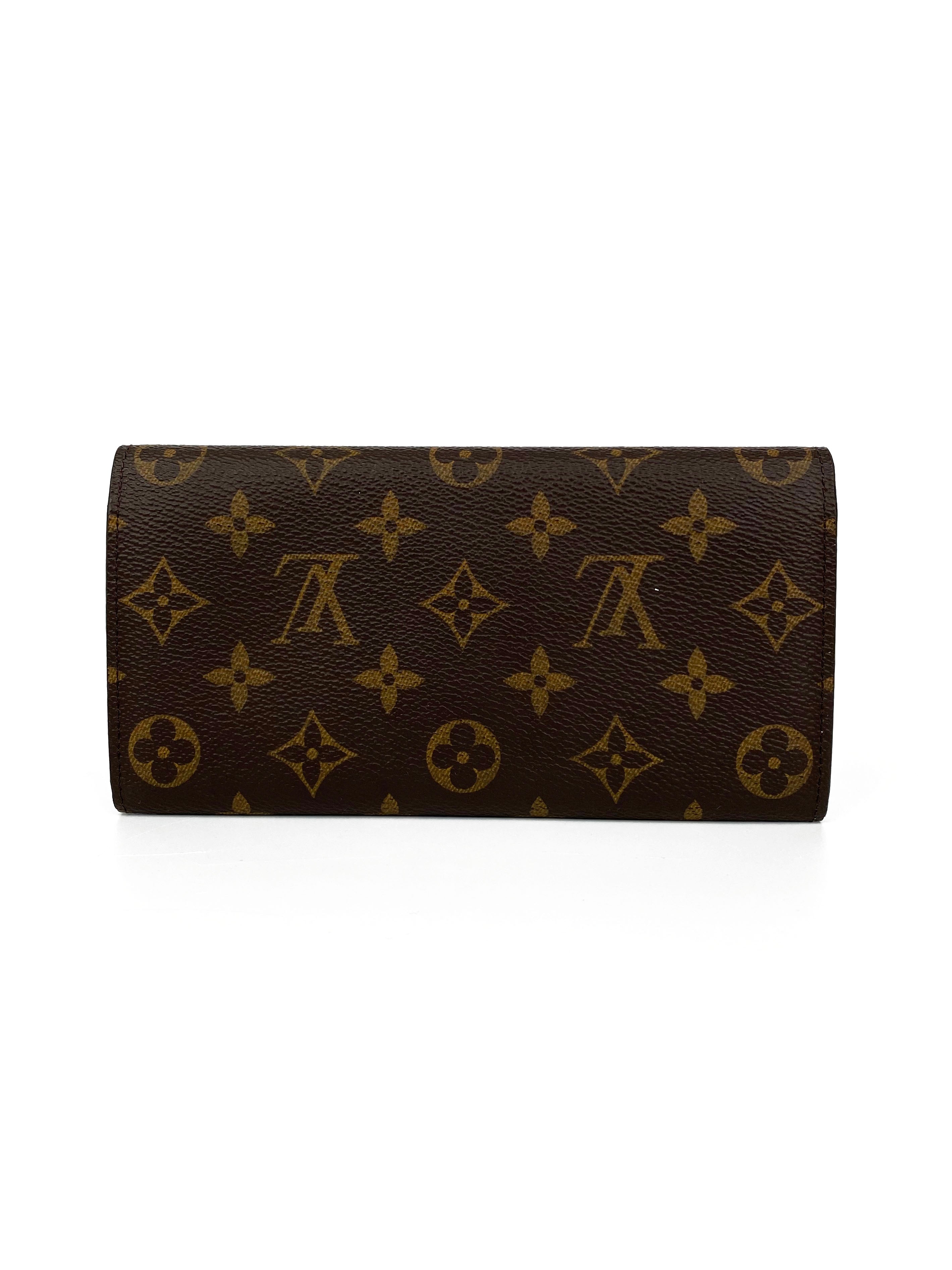 Louis Vuitton Monogram Emilie Wallet in Fuchsia - Luxury Compact Women's Wallet for Everyday Use & Special Occasions