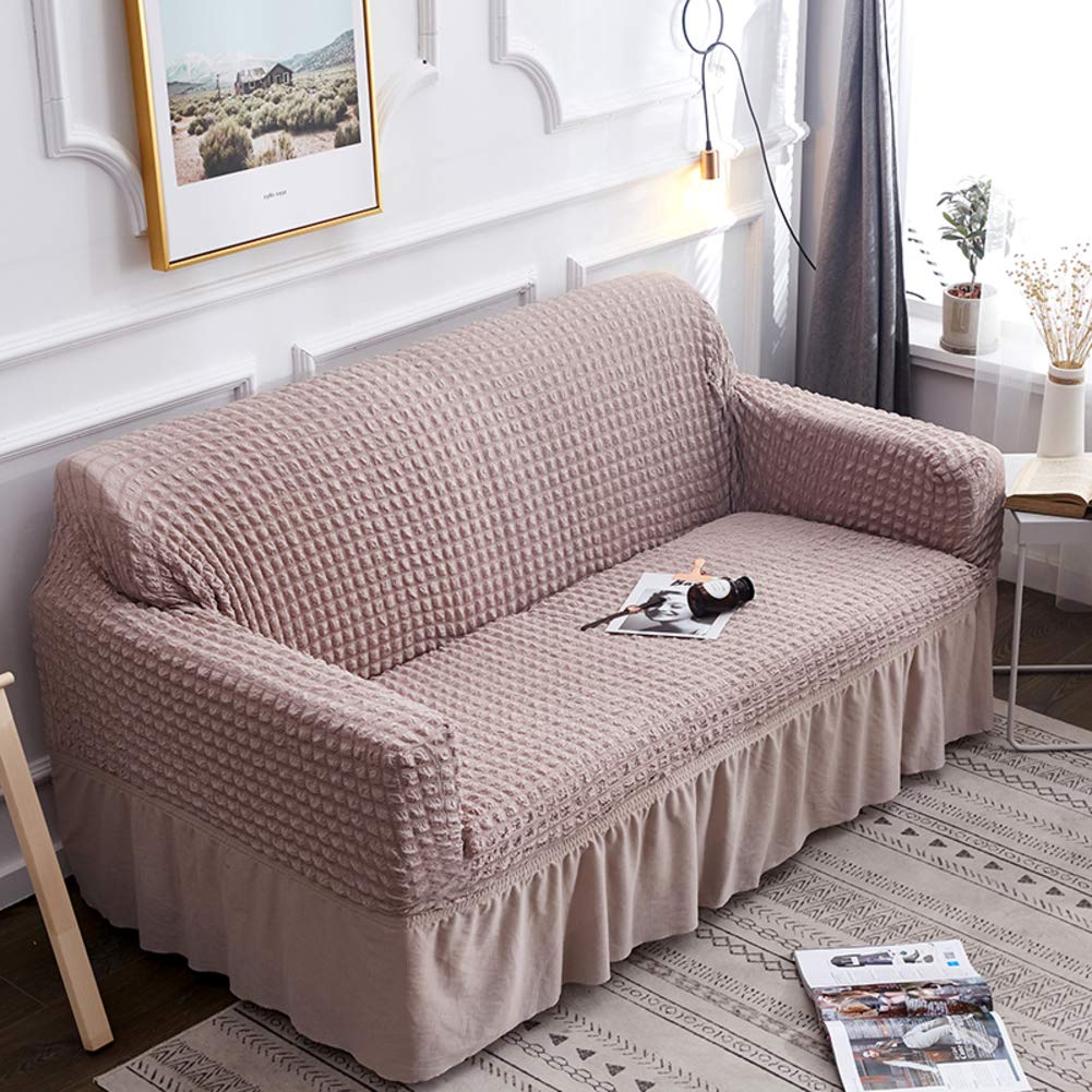 **PLLXY Jacquard Stretch Popcorn Convex Sofa Cover – High Elastic Slipcover for 1, 2, or 3 Cushion Couches (70-120cm/27.5-47.2in) – Durable Furniture Protector for Living Room, Bedroom, or Office**