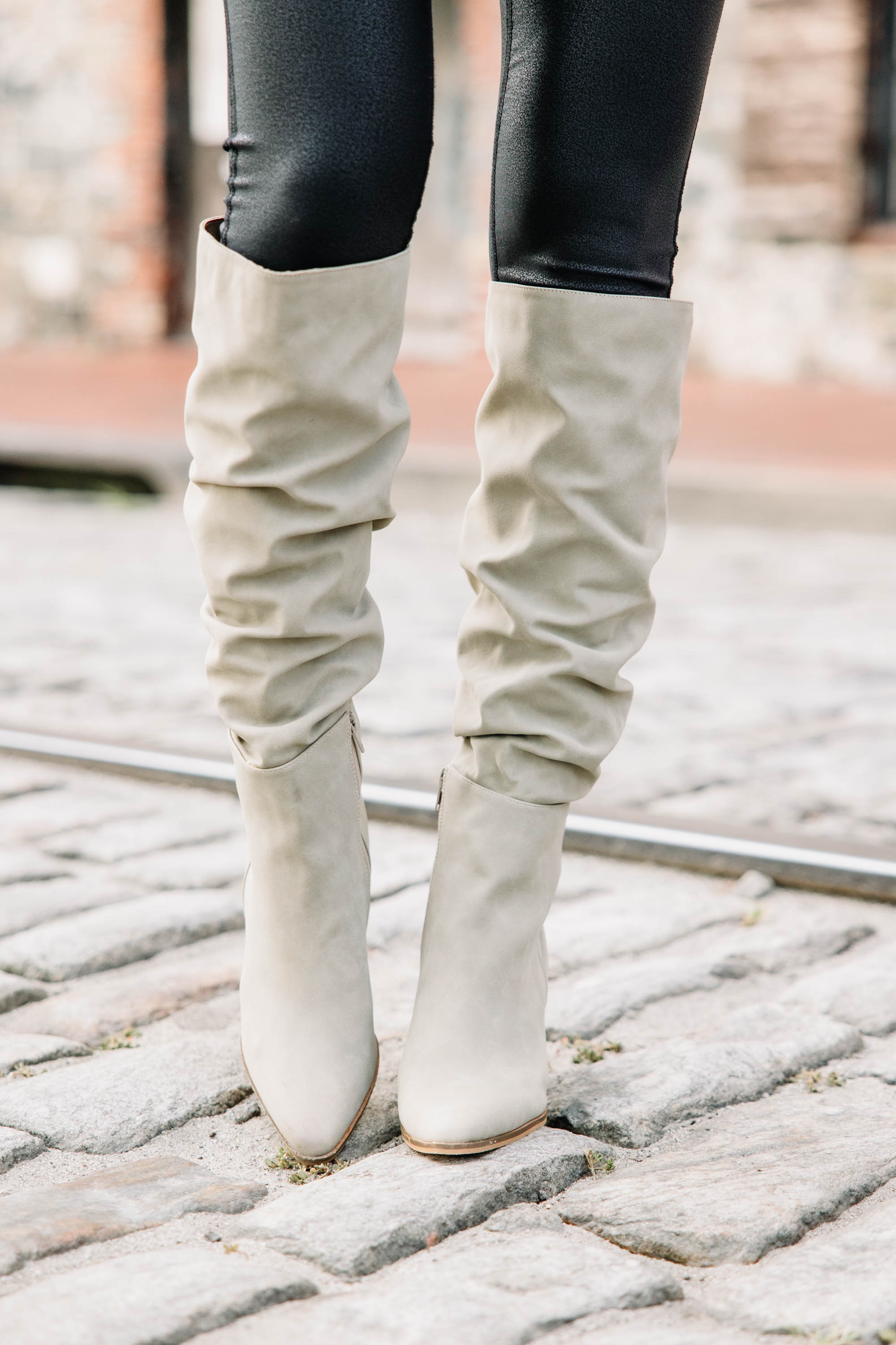 Big Attitude Gray Boots - Stylish & Comfortable Women's Winter Boots for Outdoor Walking, Hiking & Casual Wear